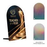 Custom Acrylic Award - Arch Rectangle 7"