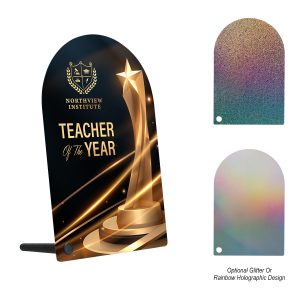 Custom Acrylic Award - Arch Rectangle 7"