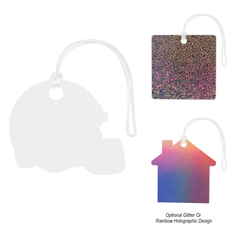 Custom Acrylic Bag Tag - Custom Shapes 6" - 1