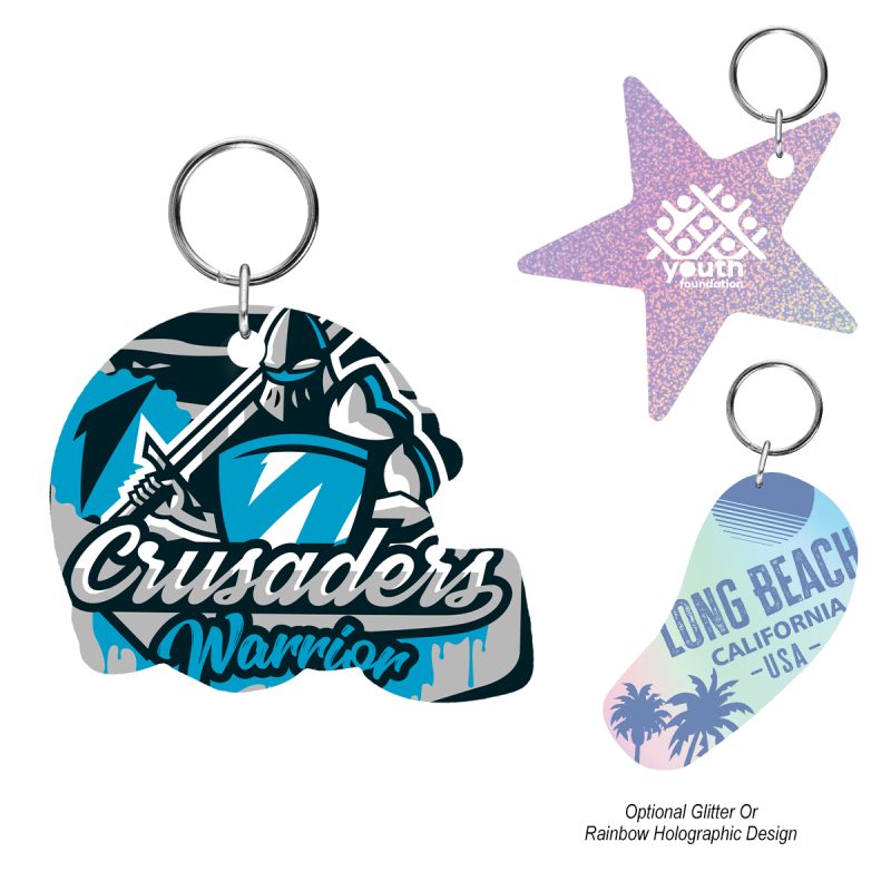 Custom Acrylic Key Tag - Custom Shape 6" - 1