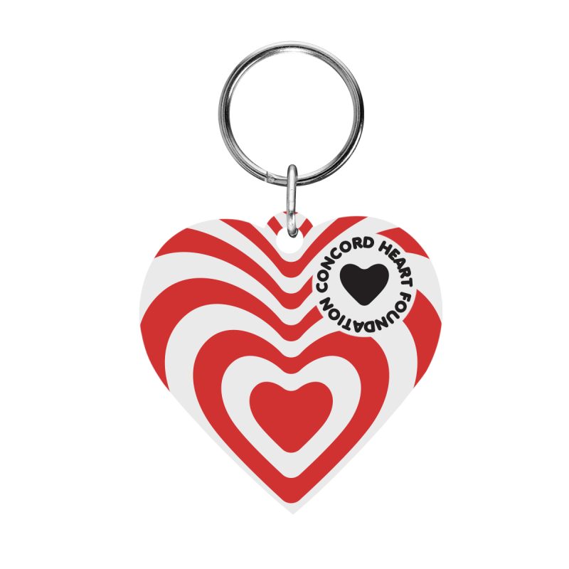 Custom Acrylic Key Tag - Heart - 2