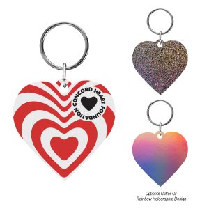 Custom Acrylic Key Tag - Heart