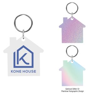 Custom Acrylic Key Tag - House