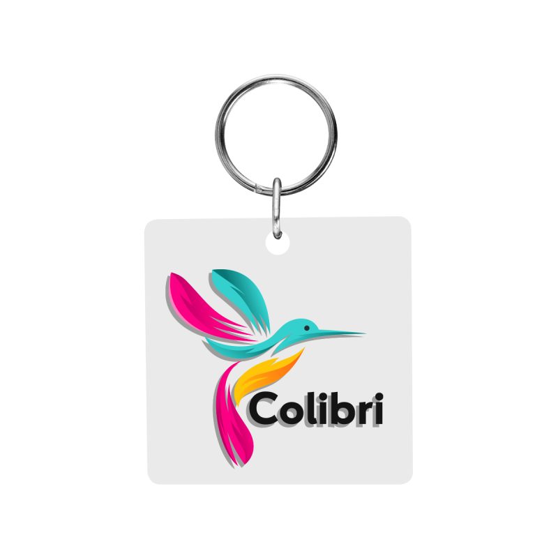 Custom Acrylic Key Tag - Square - 2