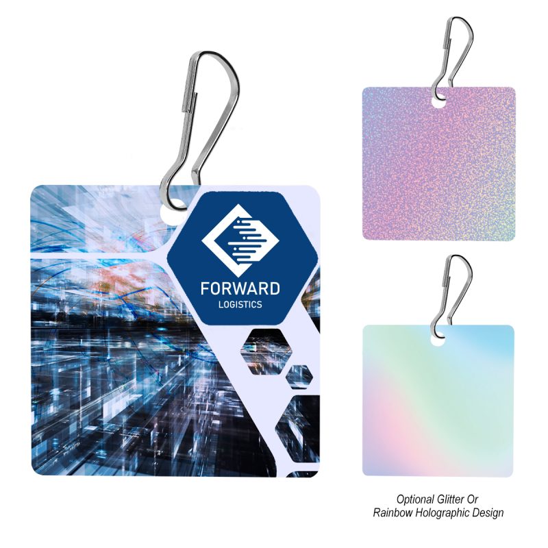 Custom Acrylic Zipper Pull - Square - 1