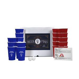 Custom Beer Pong 3-in-1 Drinking Game Set