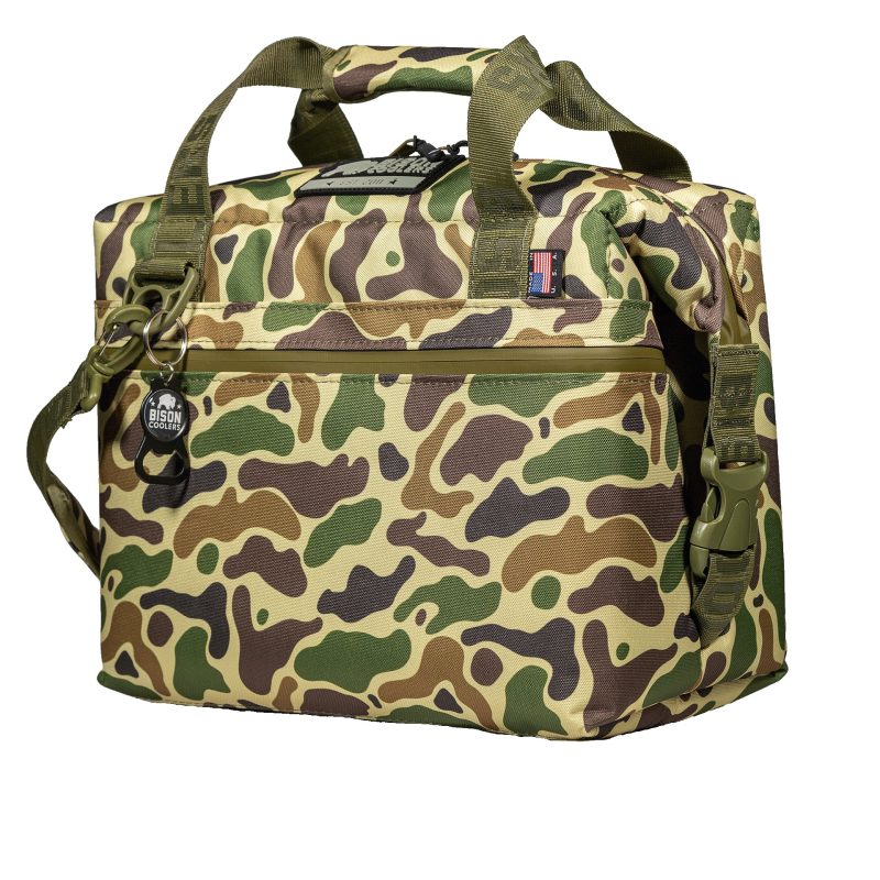 Custom Bison 12-Can SoftPak Cooler - Camo - Made in USA - Custom - 1