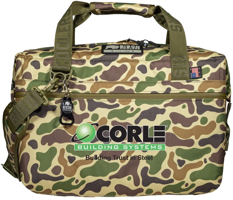 Custom Bison 12-Can SoftPak Cooler - Camo - Made in USA - Custom