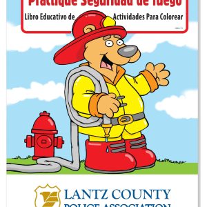 Custom Coloring Book: Practice Fire Safety (Spanish)