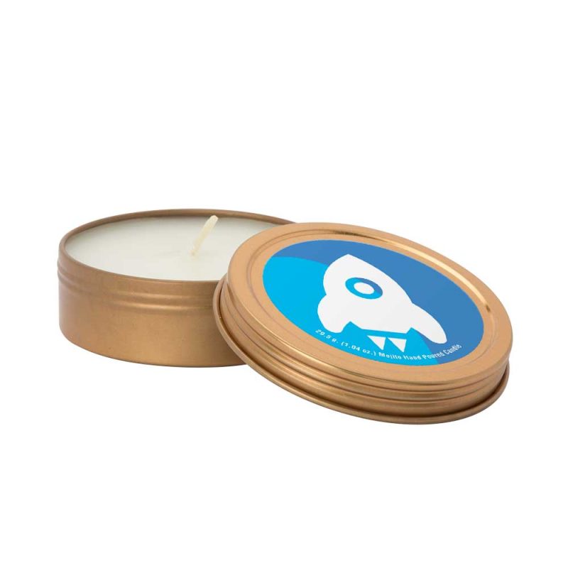 Custom Custom 2 oz. Scented Candle in Screw-Top Metal Tin - 2
