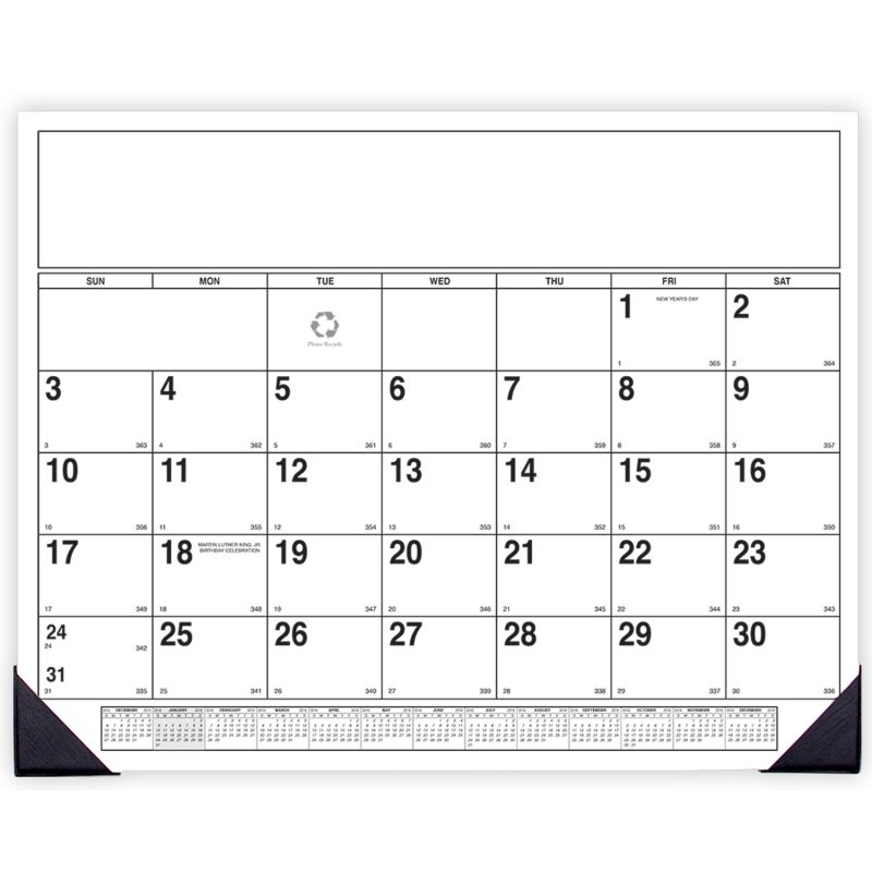 Custom Custom 4 Color Desk Pad Calendar - 2