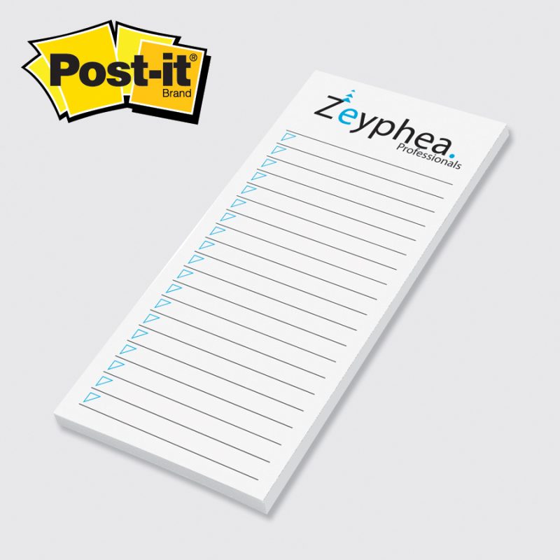 Custom Custom Printed Post-it® Notes (2 3/4"x6") 25 Sheets