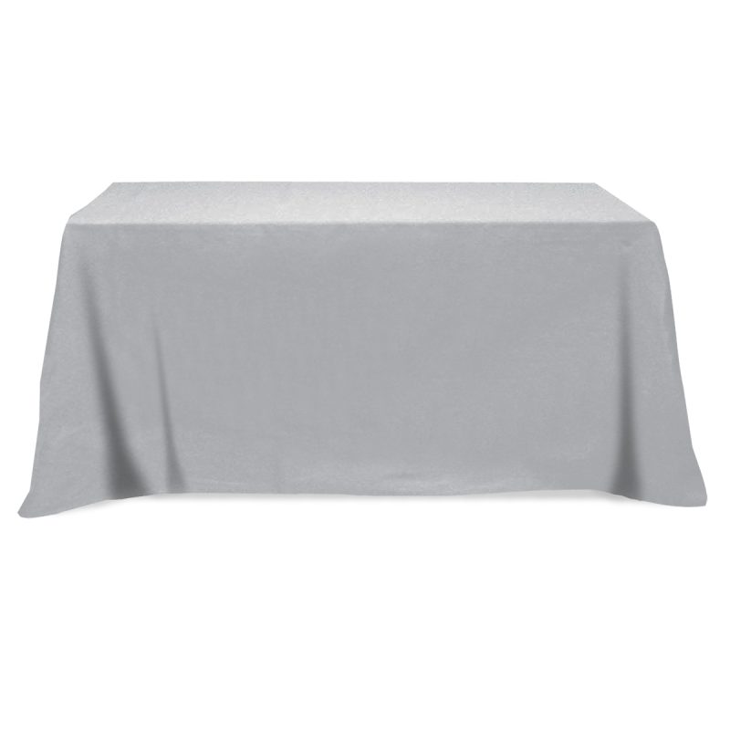 Custom Flat Poly/cotton 3-sided Table Cover - Fits 6' Standard Table - 2
