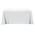 Custom Flat Poly/cotton 4-sided Table Cover - Fits 6' Standard Table - 7