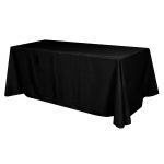 Custom Flat Polyester 4-sided Table Cover - Fits 8' Standard Table - 1