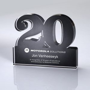 Custom Freestanding 20 Year Anniversary Award