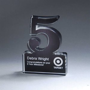 Custom Freestanding 5 Year Anniversary Award