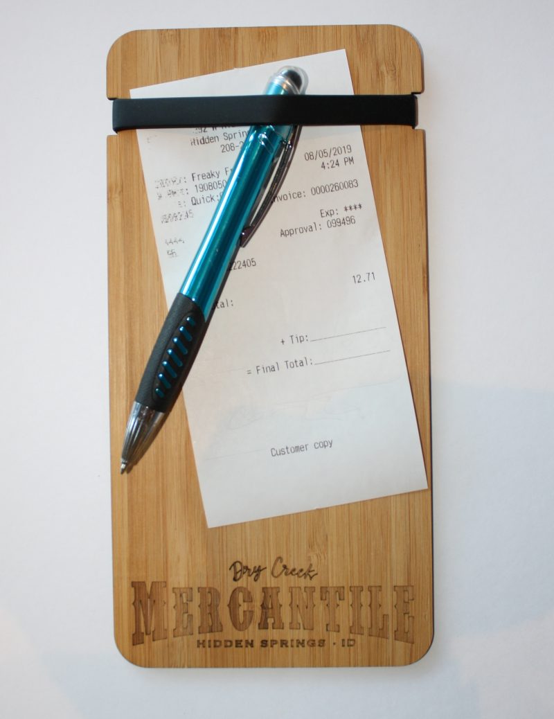 Custom Hardwood Restaurant Bill/Check Presenter (GIRIBALDI) - 5