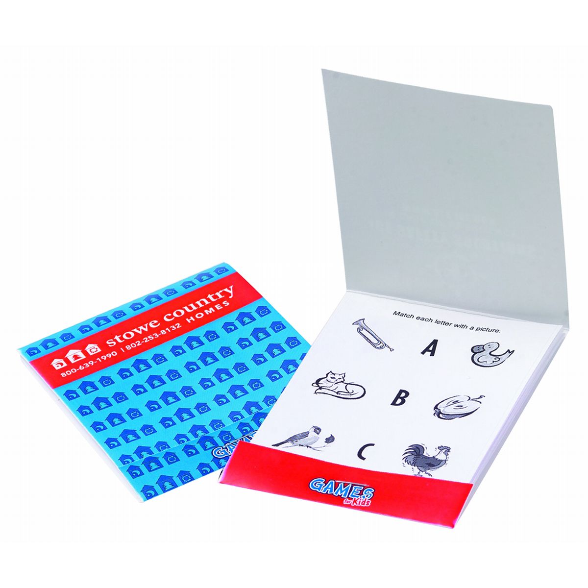 Custom Kid's Games To Go Booklet