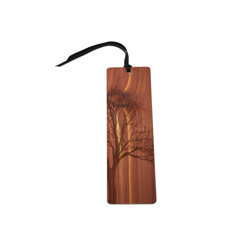 Custom Large Real Wood Bookmark Slim - 1