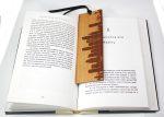 Custom Large Real Wood Bookmark Slim - 3