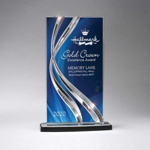 Custom Large Sweeping Ribbon Award