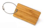 Custom Large Wooden Keychain in Solid Bamboo - 3