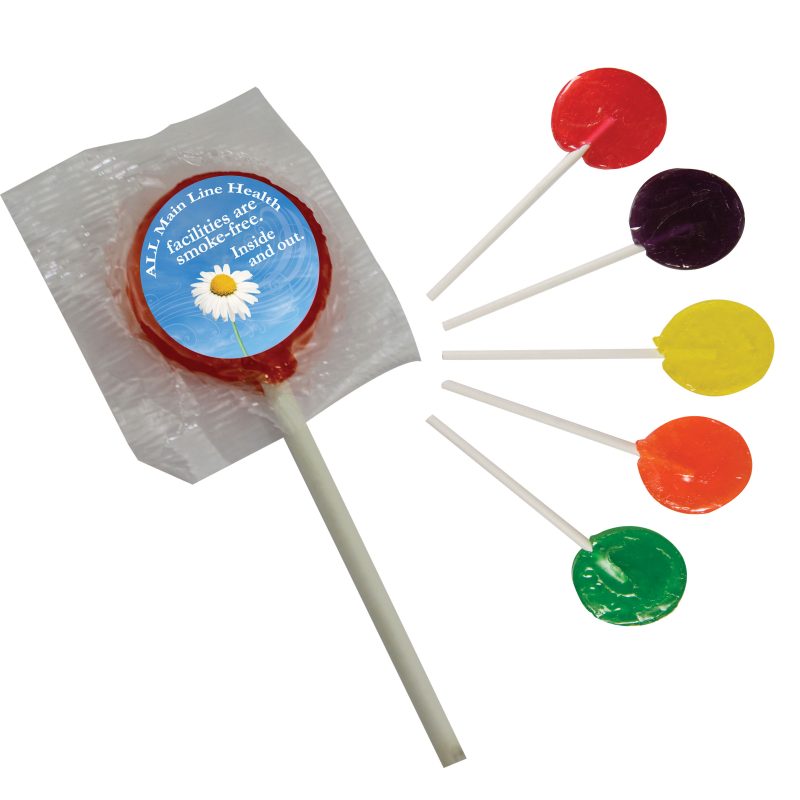 Custom Lollipop W/ Round Label