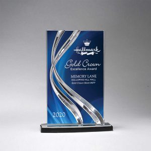 Custom Medium Sweeping Ribbon Award