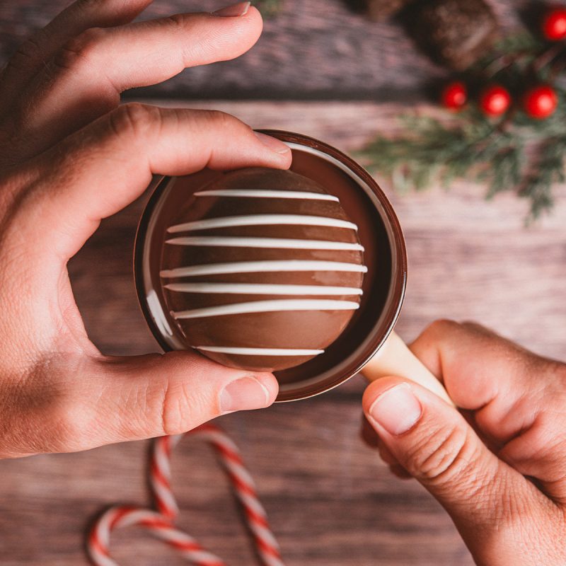 Custom Milk Chocolate Beverage Bomb - 1