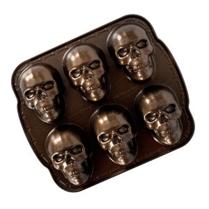Custom Nordic Ware Haunted Skull Cakelet Pan
