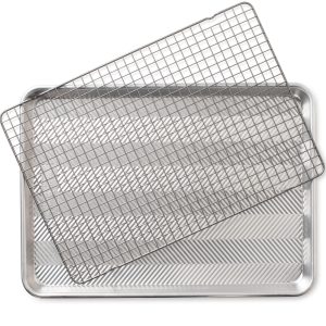 Custom Nordic Ware Prism Half Sheet W/Oven-Safe Nonstick Grid