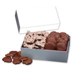 Custom Pecan Clusters & Peppermint Bark in Gift Box with Full Color Sleeve - 1