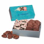 Custom Pecan Clusters & Peppermint Bark in Gift Box with Full Color Sleeve