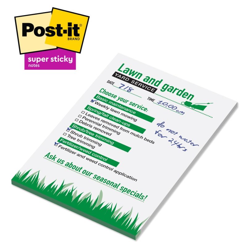 Post-it®-Custom-Printed-Super-Sticky-Notepad-4-x-6-PD46SS-50 Custom Post-it® Custom Printed Super Sticky Notepad - 4" x 6"