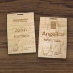 Custom Real Wood Event Badge Credential - 7
