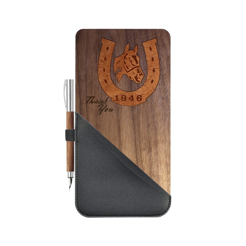 Custom Restaurant Wood Vegan Leather Bill/Check Presenter (CHEHALIS)