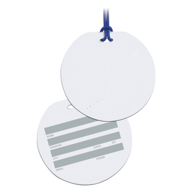 Custom Round Celebrity Bag Tag - 4CP - 1