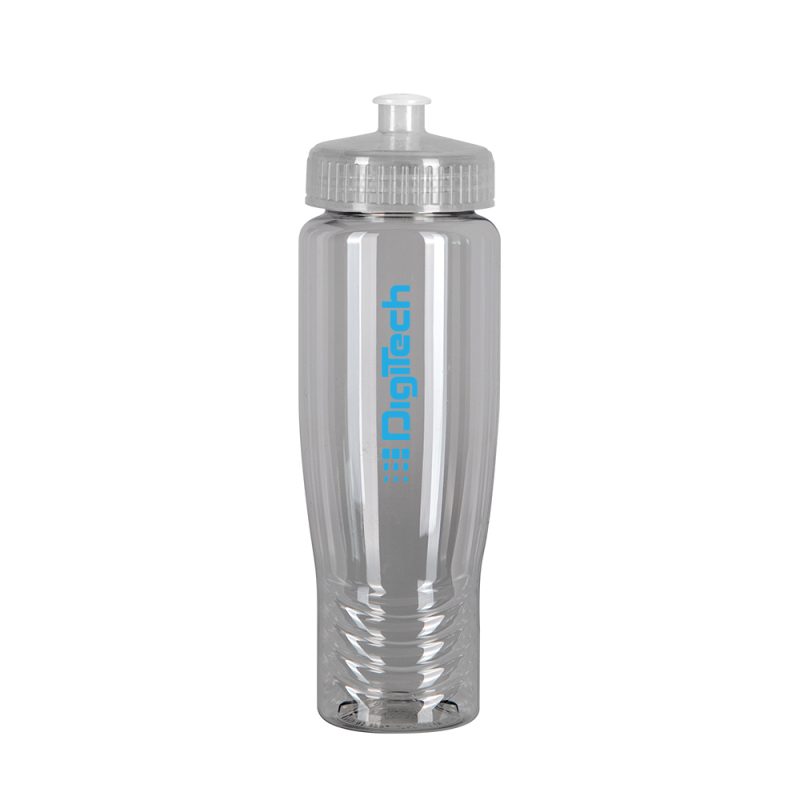 Custom SAHARA 28 oz. Eco-Polyclear™ Sports Bottle with Push/Pull Lid - 2
