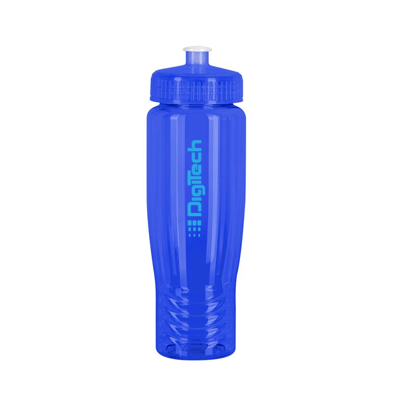 Custom SAHARA 28 oz. Eco-Polyclear™ Sports Bottle with Push/Pull Lid