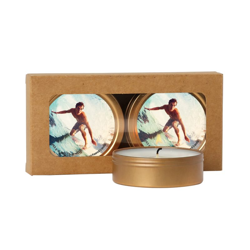 Custom Scented Candle 2-Pack in Kraft Window Box