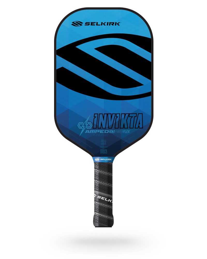 Custom Selkirk Amped Invikta Midweight-Sapphire Blue Pickleball Paddle
