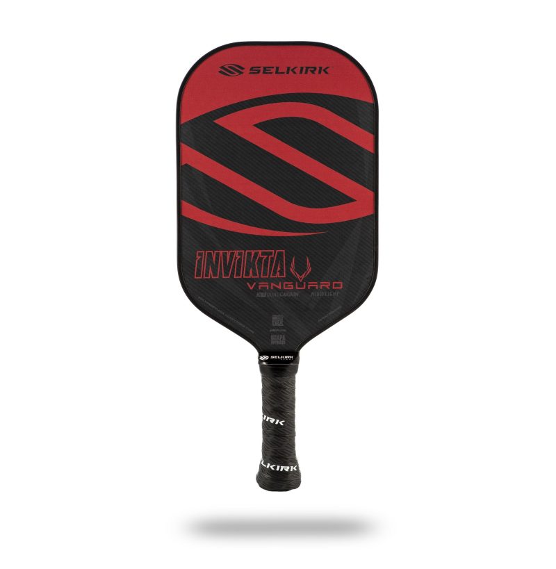 Custom Selkirk Amped Invikta Midweight Selkirk Red Pickleball Paddle