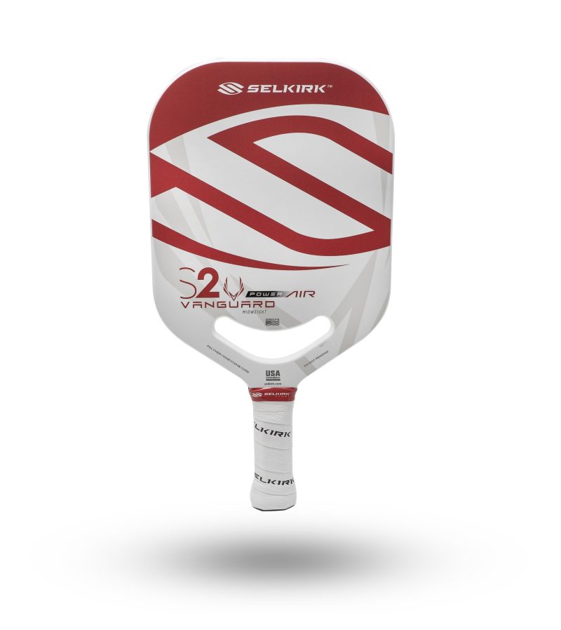 Custom Selkirk Vanguard Power Air S2 Midweight Red Pickleball Paddle