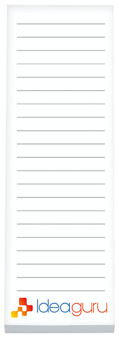 Custom Souvenir® 3" x 9" Scratch Pad with Magnet