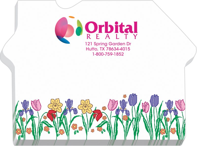 Custom Souvenir® Sticky Note™ 3" x 3" Die Cut Pad