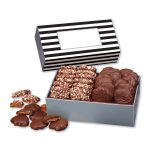 Custom Toffee & Pecan Clusters in Gift Box with Stripes Sleeve - 1