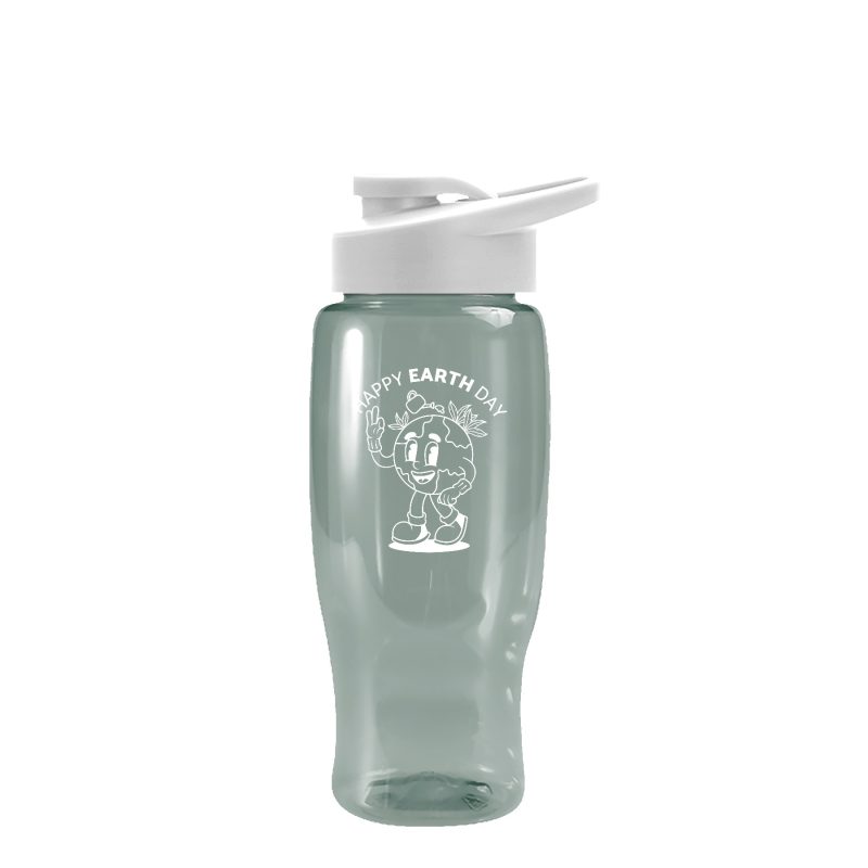 UpCycle-Poly-Pure-27-oz-Transparent-Bottle-with-Drink-Thru-Lid-RP27D Custom UpCycle Poly-Pure 27 oz. Transparent Bottle with Drink Thru Lid