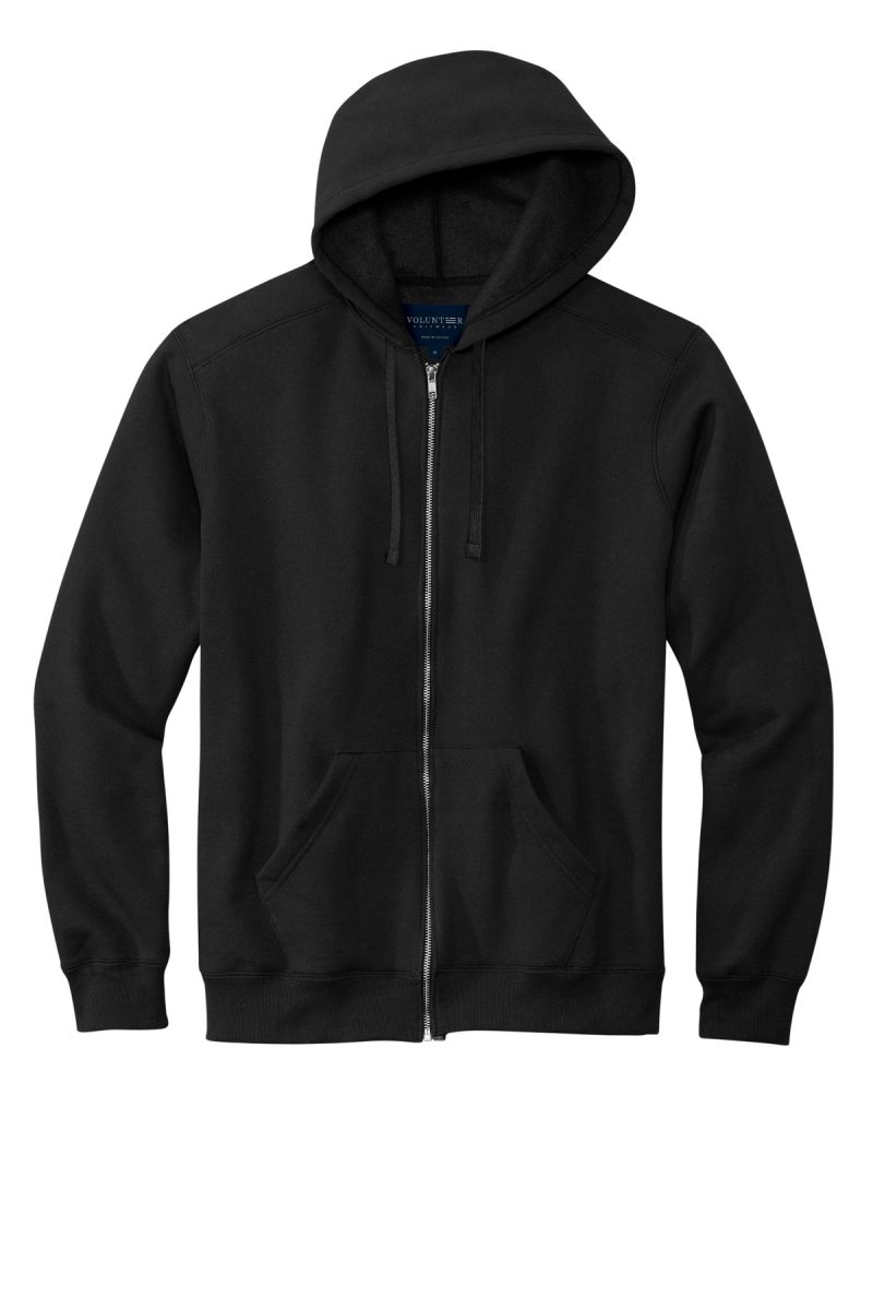 Custom Volunteer Knitwear™ Chore Fleece Full-Zip Hoodie - 1