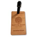 Custom Wooden Engraved Bag Tag (JEROME) - 2